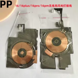 适用iphone苹果16 16plus 16pro 16promax内置无线充排线带闪光灯
